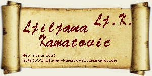 Ljiljana Kamatović vizit kartica